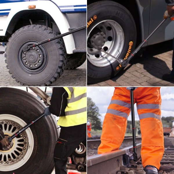 3/4-inch Drive Click Torque Wrench, 150-1000ft.lb/203.3-1355Nm, ±3% High Accuracy and Dual-Direction Click Torque Wrench with a Hex Key for wind turbines,dockyards, car/truck repair