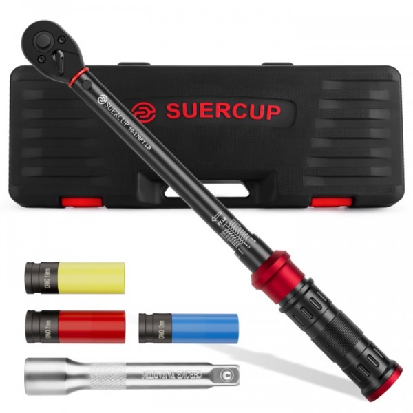 1/2-Inch Drive Click Torque Wrench - 10-170 ft.lb/...